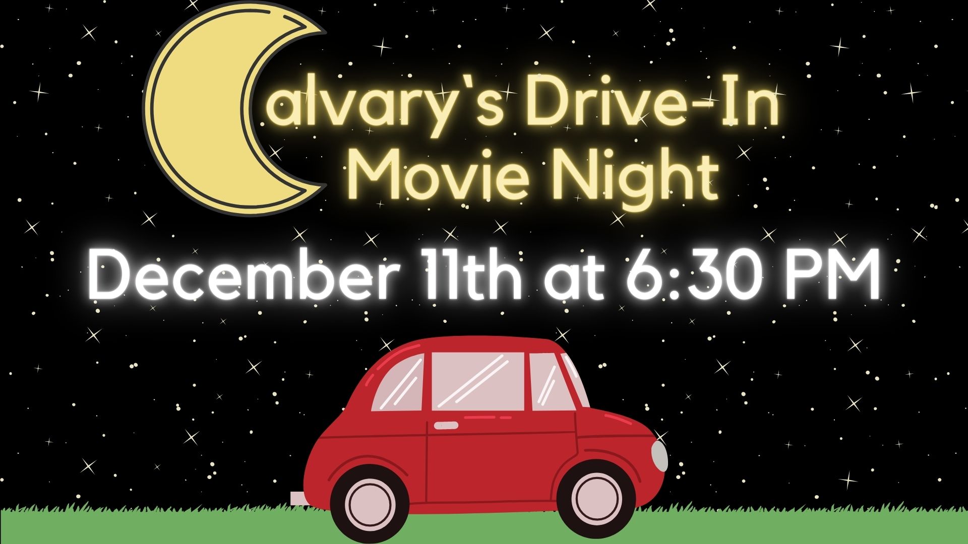 Drive In on December 11th at 6:30 PM
